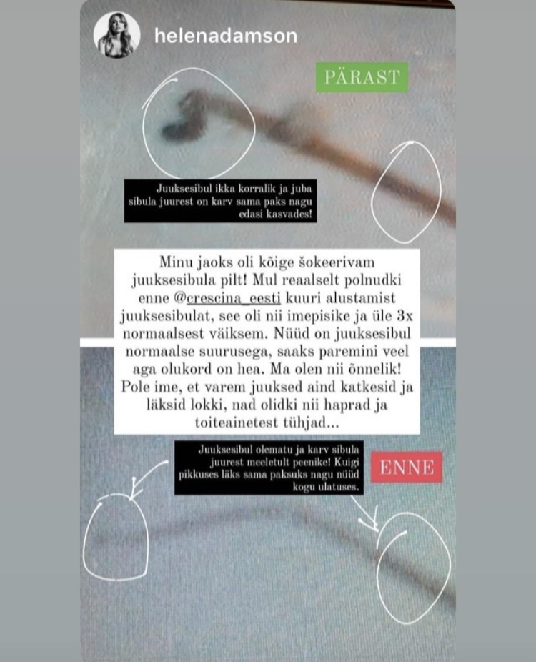 Crescina-Helen Adamson juuksesibul